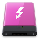 Pink Thunderbolt W icon